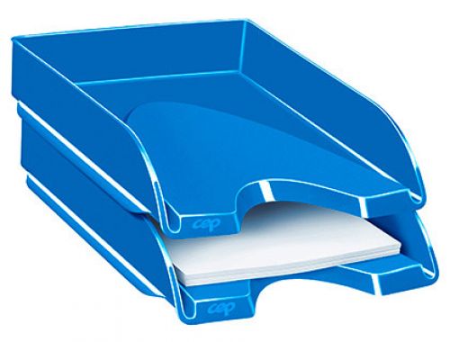 Tabuleiro de secretaria cep plastico azul 257x348x66 mm , Cep , 63187 , 3462159001128